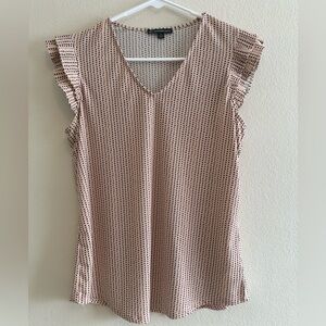 Adrianna Papell Ruffle Sleeve Blouse